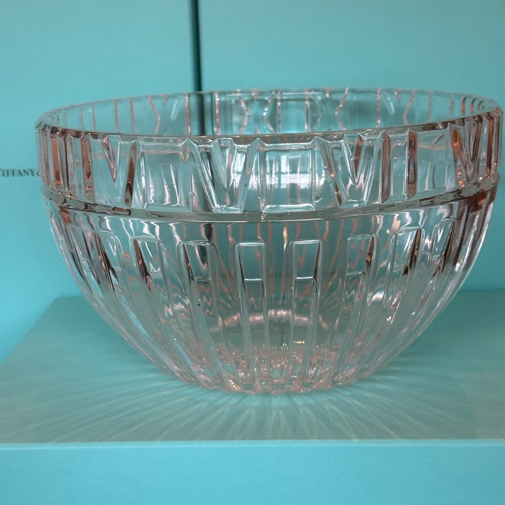 Rare collectible Tiffany crystal new bowl
